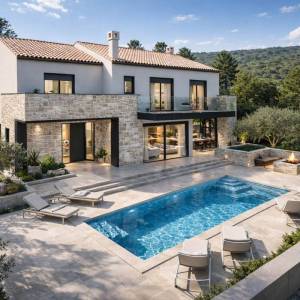 OTOK KRK - Luksuzna vila s bazenom u blizini mora