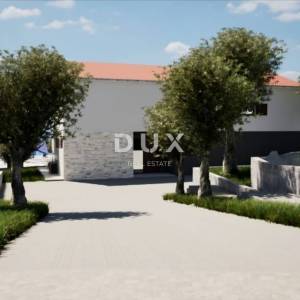 OTOK PAG, LUN - PRILIKA! Zemljište s građevinskom dozvolom za vilu