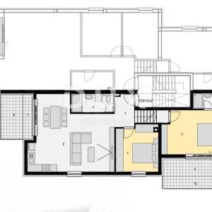 PAG, MANDRE - penthouse na atraktivnoj lokaciji u Mandrama, pogled na more, tri terase
