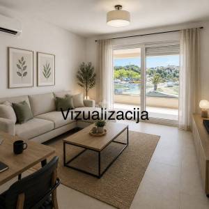 Pag-Povljana, prvi red do Mora, 2 sobni stan 74 m2 -Terasa, Garaža i podrum