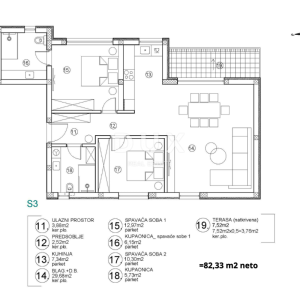 ŠIBENIK, VODICE – 121 m² privatnog vrta, garaža, 500 m od mora