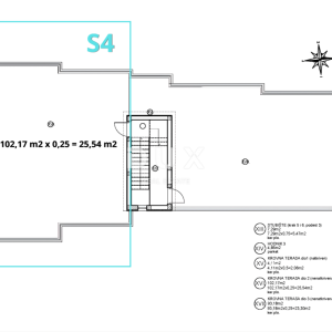 ŠIBENIK, VODICE – Trosobni stan u novogradnji s garažom, spremištem i krovnom terasom 102 m² s pogledom na more