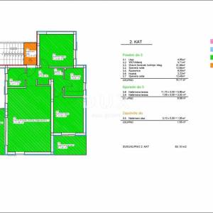 ŠIBENIK, VODICE – Zadnji kat, 2 terase, 2 parkinga, novogradnja