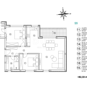 ŠIBENIK, VODICE – Zadnji kat, 93 m² privatne krovne terase, pogled na more, garaža