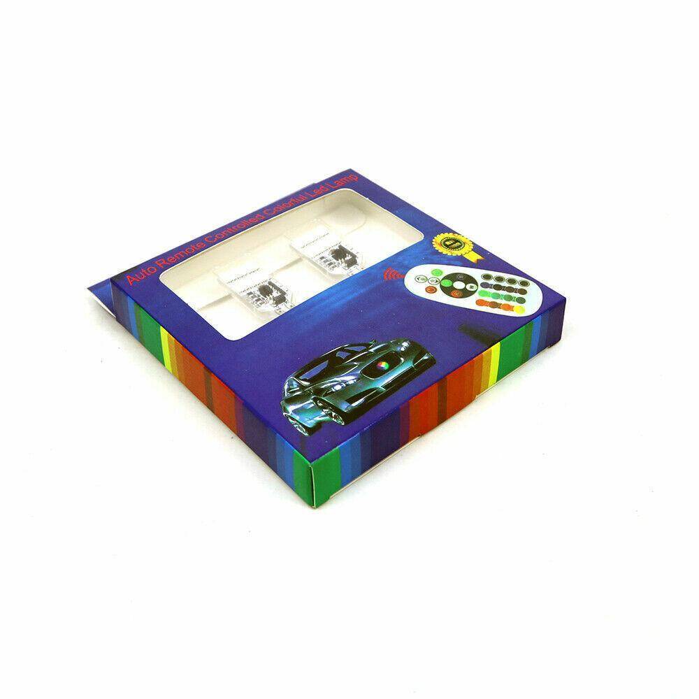 T10 RGB LED 12SMD auto žarulje s daljinskim