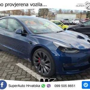 Tesla Model 3 AWD Performance 513 KS, PANO+ACC+KAM+GR SJED+KEY+VIRT+LANE