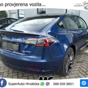 Tesla Model 3 AWD Performance 513 KS, PANO+ACC+KAM+GR SJED+KEY+VIRT+LANE