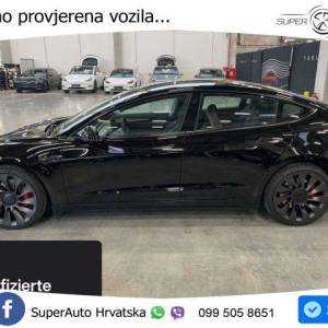 Tesla Model 3 Performance 513 KS, PANO+ACC+KAM+GR SJED+KEY+VIRT+LANE