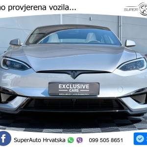 Tesla Model S Plaid 1020 KS, PANO+ZRAČ+KAM+GR SJED+ACC+KEY+VIRT+LANE