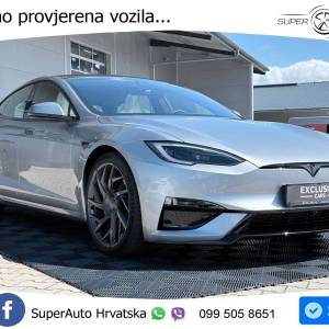 Tesla Model S Plaid 1020 KS, PANO+ZRAČ+KAM+GR SJED+ACC+KEY+VIRT+LANE