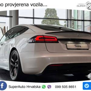 Tesla Model S Plaid 1020 KS, PANO+ZRAČ+360+GR SJED+ACC+KEY+VIRT+LANE