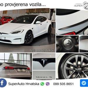 Tesla Model S Plaid 1020 KS, PANO+ZRAČ+360+GR SJED+ACC+KEY+VIRT+LANE