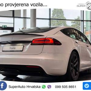 Tesla Model S Plaid 1020 KS, PANO+ZRAČ+360+GR SJED+ACC+KEY+VIRT+LANE