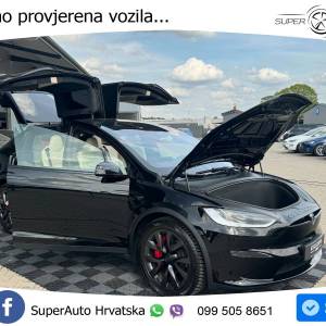 Tesla Model X Plaid 1020 KS, PANO+ZRAČ+KAM+GR SJED+ACC+KEY+VIRT+LANE