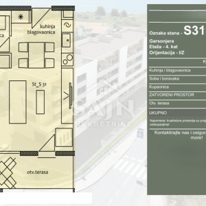 Trogir/Studio apartman 4.kat S31