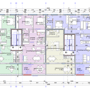 VODICE, SRIMA – Penthouse 1. red uz more, panorama, krovna terasa 113 m²