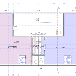 VODICE, SRIMA – Penthouse s krovnom terasom i panoramom, 50 m od mora
