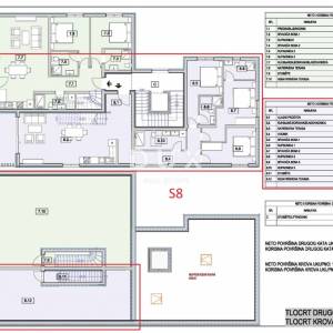 VODICE, SRIMA – Penthouse s krovnom terasom, pogledom na more i liftom