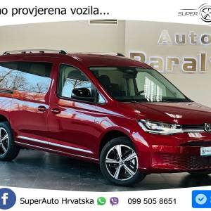 VW Caddy Maxi 1.5 TSI DSG Style 116 KS, RAMPA+LED+KAM+GR SJED+VIRT+ASIST