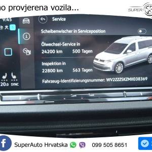 VW Caddy Maxi 2.0 TDI 122 KS, 7-SJED+KAM+GR SJED+NAVI