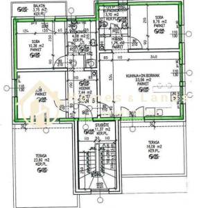 Zagreb, Gornja Dubrava,4-soban penthouse(S6) 95m2 s velikim terasama 