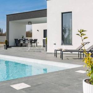 Žminj, moderna Villa sa bazenom, jacuzzijem i saunom