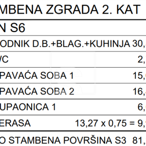 2 soban stan na drugom katu s pogledom na more, Novigrad 