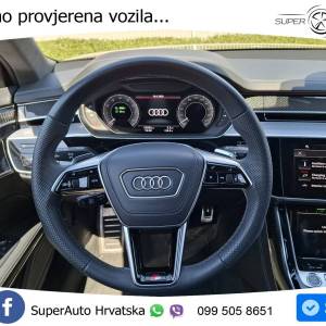 Audi A8 L 60 TFSIe V6 quattro S line 462 KS, BLACK+SOFT+4xGR SJED+ACC+PANO+KEY