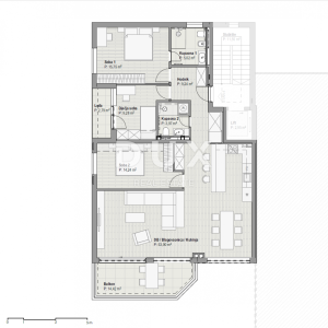 COSTABELLA, BIVIO, KANTRIDA- eksluzivan penthouse 129,54m2, 100m od mora, prekrasan pogled - STAN 4