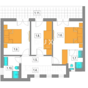 DALMACIJA, MURTER - Moderan Duplex 5min od plaže! 