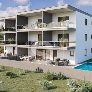 Dvosoban stan, 1. kat, 600 metara do mora, Novigrad