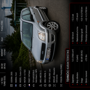 Ford Fusion 1.6 TDCi 2005. – registriran do 17.09.2026. – 1300 €