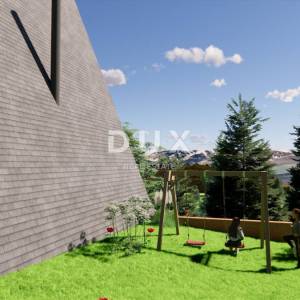 GORSKI KOTAR, STARI LAZ - zemljište s građevinskom dozvolom za izgradnju 4 planinske vile