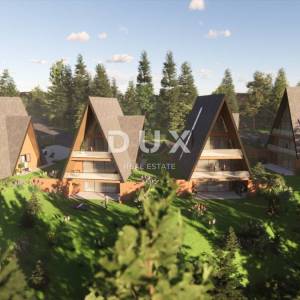 GORSKI KOTAR, STARI LAZ - zemljište s građevinskom dozvolom za izgradnju 4 planinske vile