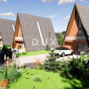 GORSKI KOTAR, STARI LAZ - zemljište s građevinskom dozvolom za izgradnju 4 planinske vile