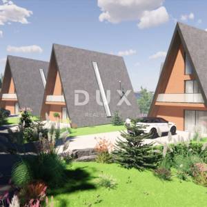 GORSKI KOTAR, STARI LAZ - zemljište s građevinskom dozvolom za izgradnju 4 planinske vile