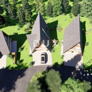 GORSKI KOTAR, STARI LAZ - zemljište s građevinskom dozvolom za izgradnju 4 planinske vile