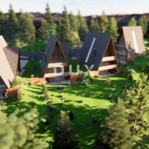 GORSKI KOTAR, STARI LAZ - zemljište s građevinskom dozvolom za izgradnju 4 planinske vile