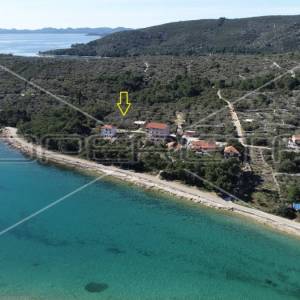 Građevinsko zemljište, pogled na more, 70m do mora,1343 m2,Kali,Ugljan
