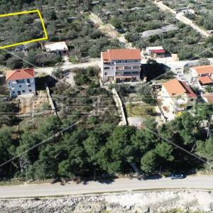Građevinsko zemljište, pogled na more, 70m do mora,1343 m2,Kali,Ugljan