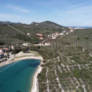 Građevinsko zemljište, pogled na more, 70m do mora,1343 m2,Kali,Ugljan
