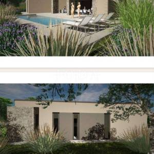 Građevinsko zemljište za izgradnju moderne mediteranske ville,Gračišće okolica