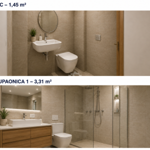 Hrvatska, Zadar, Pag, Povljana, 3-soban stan 200m2 Novogradnja, krovna terasa s bazenom i vanjskom kuhinjom