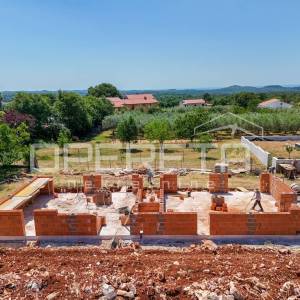 
Iatra, Poreč okolica – moderna dvojna kuće s bazenom i pogledom na more


