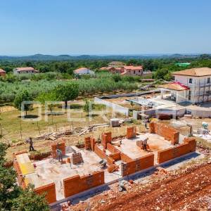 
Iatra, Poreč okolica – moderna dvojna kuće s bazenom i pogledom na more



