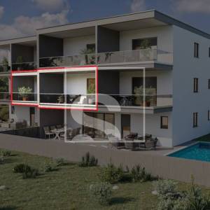 Istra, Novigrad - Stan s 2 spavaće sobe i pogledom na more
