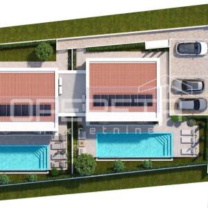 Istra, Poreč okolica-građevinsko zemljište s dozvolom za dvojnu kuću
