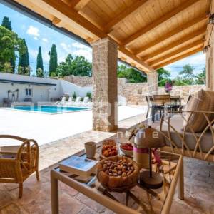 Istra, Rakalj, predivna nova kamena kuća sa bazenom u blizini plaže