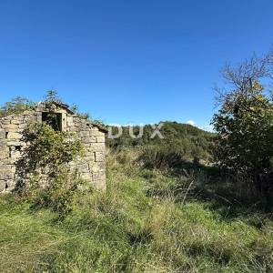 ISTRA,GROŽNJAN - Samostojeća kamena kuća s pogledom na more