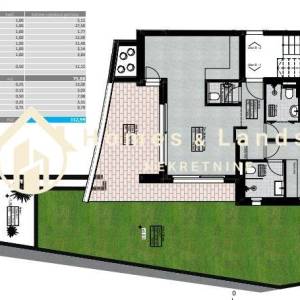 Lovran,novi 3-stan 113m2(S1B) s vrtom,terasom,spremištem i 2 parkinga